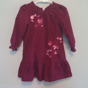 2t longsleeves dress purple